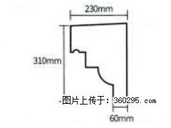 产品分解图型 - 檐口线，型号：SX311-YK-3，规格：230x310mm(3) - 濮阳三象EPS建材 puyang.sx311.cc