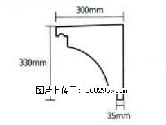 产品分解图型 - 檐口线，型号：SX311-YK-2，规格：300x330mm(2) - 濮阳三象EPS建材 puyang.sx311.cc